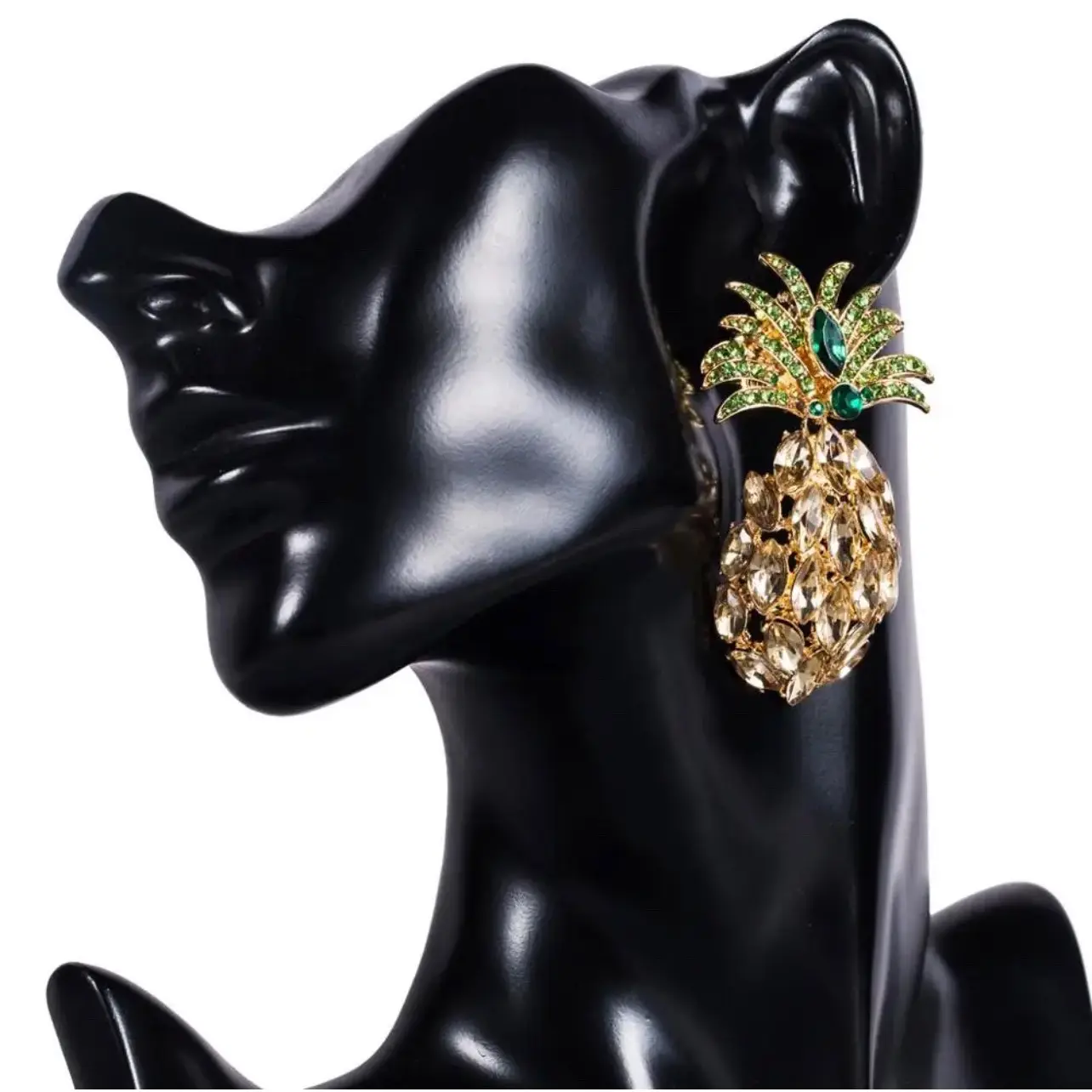 Luxury PineApple Rhinestone Earrings Luxury PineApple Rhinestone Earrings
