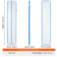 16 ft x 3.3 ft x 4 in（500 x 100 x 10 cm）- Blue