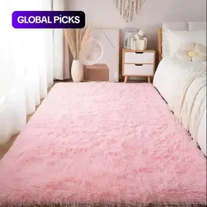 Solid-Color Fluffy Area Rug, Non-Slip Soft Thick Floor Mat and Decorative Carpet for Living Room, Bedroom, Hotel or Dormitory #TOP PICKS