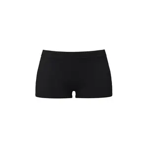 Shinesty Modal Boyshort Women’s Ultra-Soft Underwear,Moisture Wicking,Breathable Underwear Mid Rise,Full Coverage,Anti-Muffin-Top,Modal Fabric, 6” Inseam,True To Size,Natural Waist Compression Fit,Soft Waistband,Black Colored,Best Underwear For Women