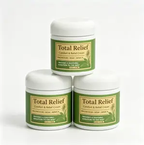 Total Relief Magnesium Cream for Comfort - Fast-Absorbing MSM & Arnica Cream for Healthy, ComfortableNerves and Daily Comfort - 4 FI Oz (Pack of 1)