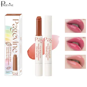 Moisturizing Lip Gloss Balm with Comfortable Shine, Vegan Lightweight Lip Makeup Featuring Smooth Hydration, Soft Vibrant Tint Look, Helps Improve Dry Lips and Lip Lines for Natural Daily Wear
