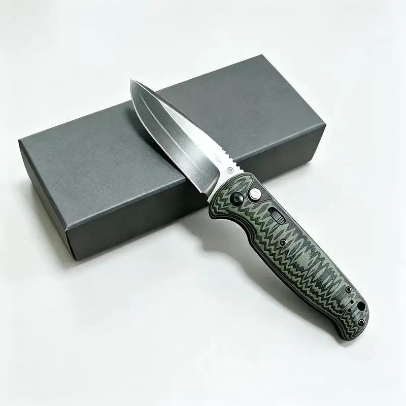 4300BK-Outdoor Folding Knife - G10 Handle, CPM154 High Hardness Knives, EDC Items, Durable Practical Tool for Camping, Driving, Ideal Gift for Sports & Outdoor Enthusiasts
