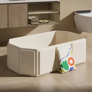 Portable Foldable Fiberglass Bathtub, Suitable for Newborns to Toddlers, Easy Storage, Lightweight, Ideal for Home and Travel