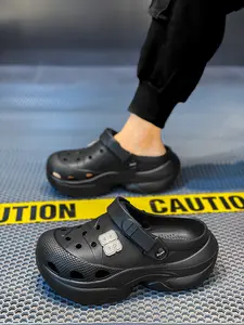 Men's Mecha-Style Clogs: Number 86 Decor, Street Style & Lazy Outfit Shoes Footwear