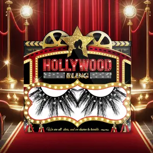 ACADEMY 25mm Real Mink Fur Eyelashes with Rhinestones – Glamorous, Reusable Lash Extensions