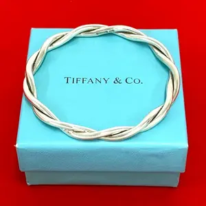 Pre-owned Tiffany & Co. Sterling Silver 925 (Ag925) Small Leather Goods Tiffany&Co. Silver Bracelet