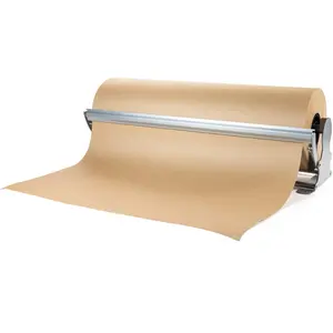 24" Kraft Paper Roll Dispenser & Cutter for Rolls up to 24" Wide and 9" in Diameter – Tabletop Reinforced Steel Paper Holder with a Cutter – for Kraft and Butcher Paper