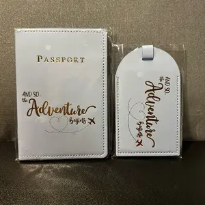 Passport Cover & Luggage Tag (Adventure Begins)
