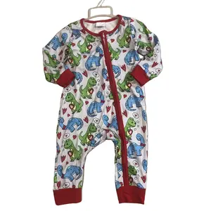 C Baby Boy Winter Romper Dinosaur Newborn Baby Valentines Day Clothes Onesie LR0831