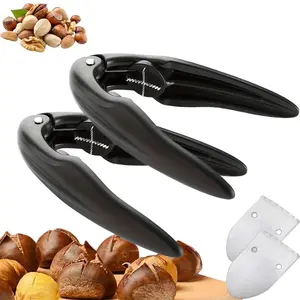 1/2-Pack Chestnut and Walnut Nut Peeler, Chestnut Cutter, Chestnut Shell Remover, Kitchen Tool, Chestnut Clip, Cooking Utensil