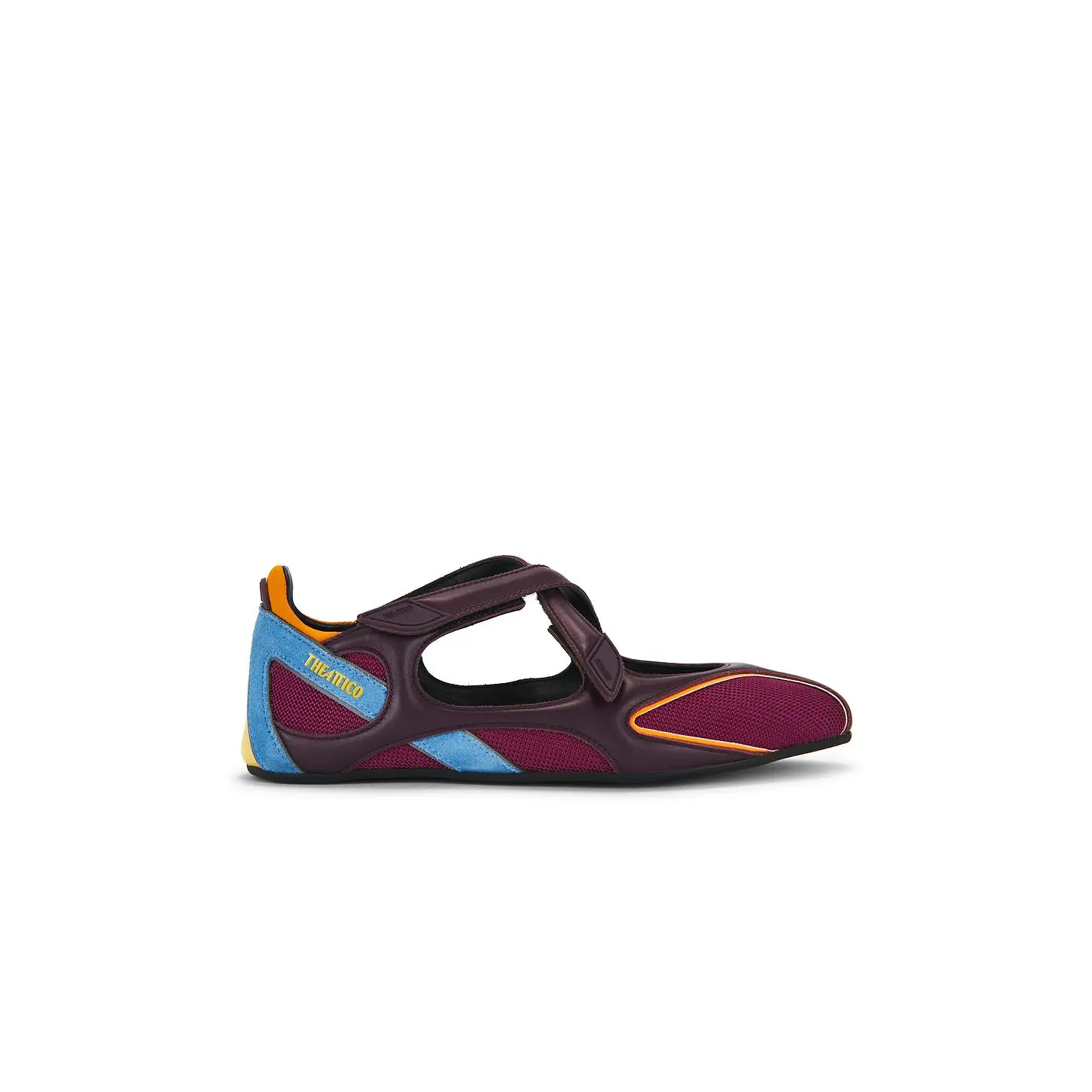 THE ATTICO Floor01 Ballerina Flat in Purple Shades