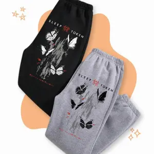 Sleep Token Butterflies Band Logo Sweatpants Rock Off Officially Licensed Machine Washable Gift For Her Him GLRMZ