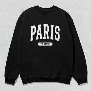 Paris Sweatshirt France Collegiate Crewneck Sweater Unisex