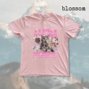 Cat Shirt, Alpha Male Meme Tee, Cute Animal Graphic Shirt v2.