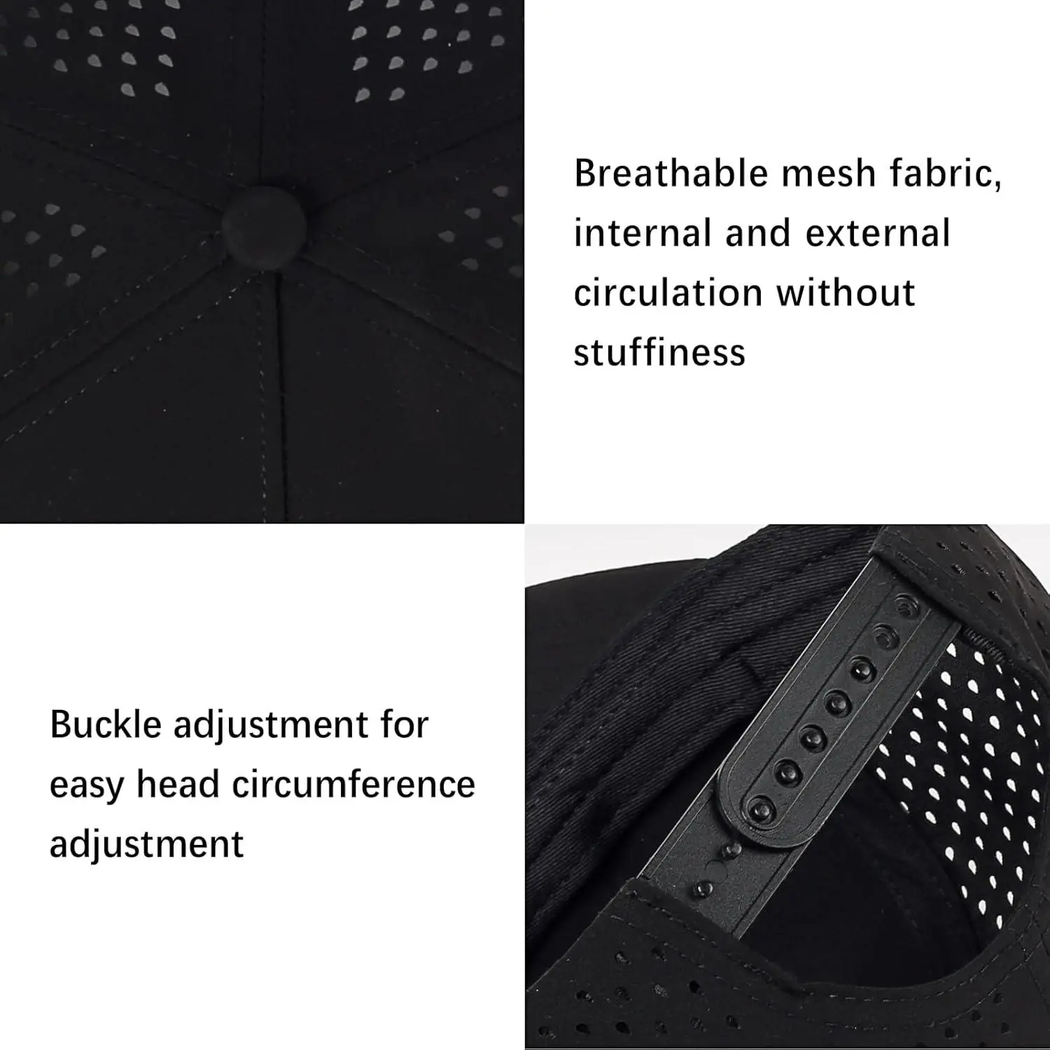 Quick Dry Baseball Cap Mesh Snapback Hat - Sun and Rain Protection Adjustable Golf Ball Cap for Men and Women, Lightweight Breathable Outdoor Sports Hat Perfect for Running Hiking Fishing Daily Wear Quick Dry Baseball Cap Mesh Snapback Hat - Sun and Rain Protection Adjustable Golf Ball Cap for Men and Women, Lightweight Breathable Outdoor Sports Hat Perfect for Running Hiking Fishing Daily Wear