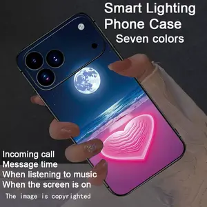 Colorful Voice Controlled Luminous Protective Lights Smartphone Case, Cover, Compatible for iPhone17Air/17Pro/17promax/16promax/15promax/14promax/13promax/12promax/11promax/XSmax/XR/X
