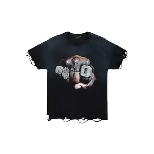 Aleeana Black Oversized T-Shirt