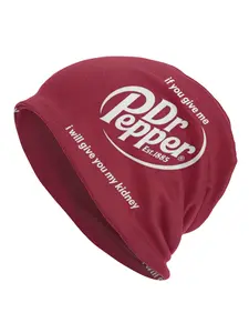 1 Piece Passionate Well known Novel dr pepper Bonnet Homme Autumn Spring Thin Hat Skullies Beanies Caps For Men Women Creative Fabric Hats Beanie Fitted