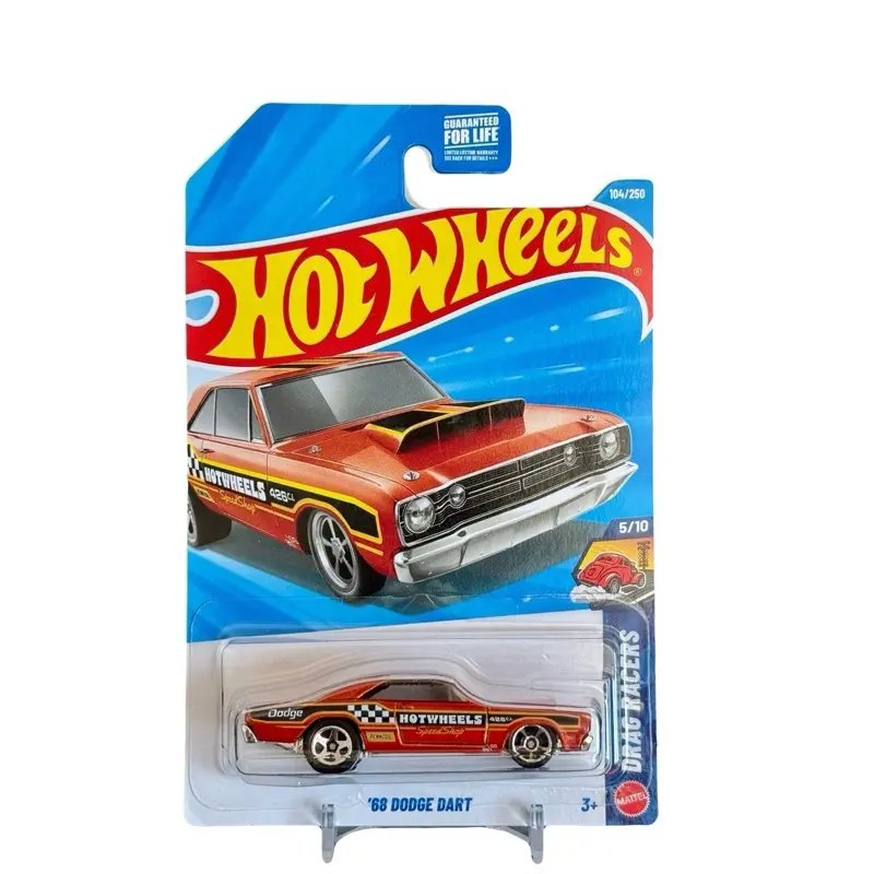 Hot Wheels ‘68 Dodge Dart Drag Racer, 1:64 Diecast Metal Collectible Model Car, Diecast Metal Car