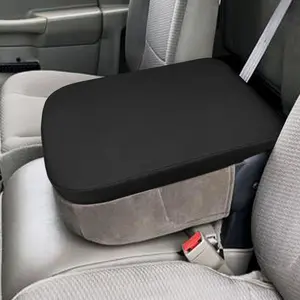 Center Console Cover Compatible with 2002 2003 2004 2005 2006 2007 2008-2012  Ram 1500 2500 3500 Jump Seat Console, Armrest Lid Leather Protective Covering (Neoprene)