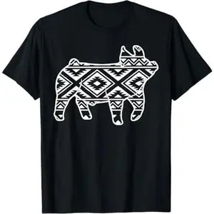 Aztec Show Pig Livestock Pig Breeder Stock Show Mom Pig T-Shirt
