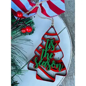 Tis the Season Tree Cake Ornament
