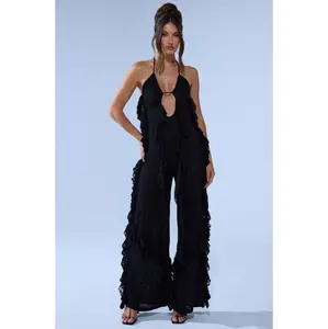 FREE AS A BIRD RUFFLED JUMPSUIT