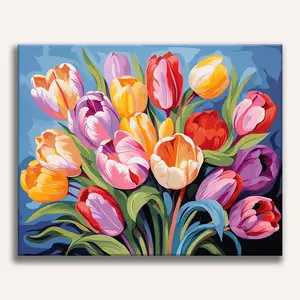 Vibrant Tulip Medley Paint by Numbers Kit