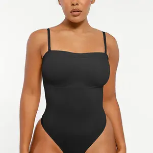 Shapellx Bare Essentials Skin Flow Strapless Sculpt Thong Bodysuit Creator