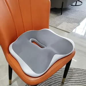 Memory Foam Seat Cushion, Lumbar Support Pad for Office Chair, Relieves Back and Tailbone Pain, Ergonomic Design for Long Hours Sitting, Upholstered Seat Cushion
