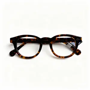 FIANPOR Retro Tortoise Square Round Glasses Frame Christmas Gift
