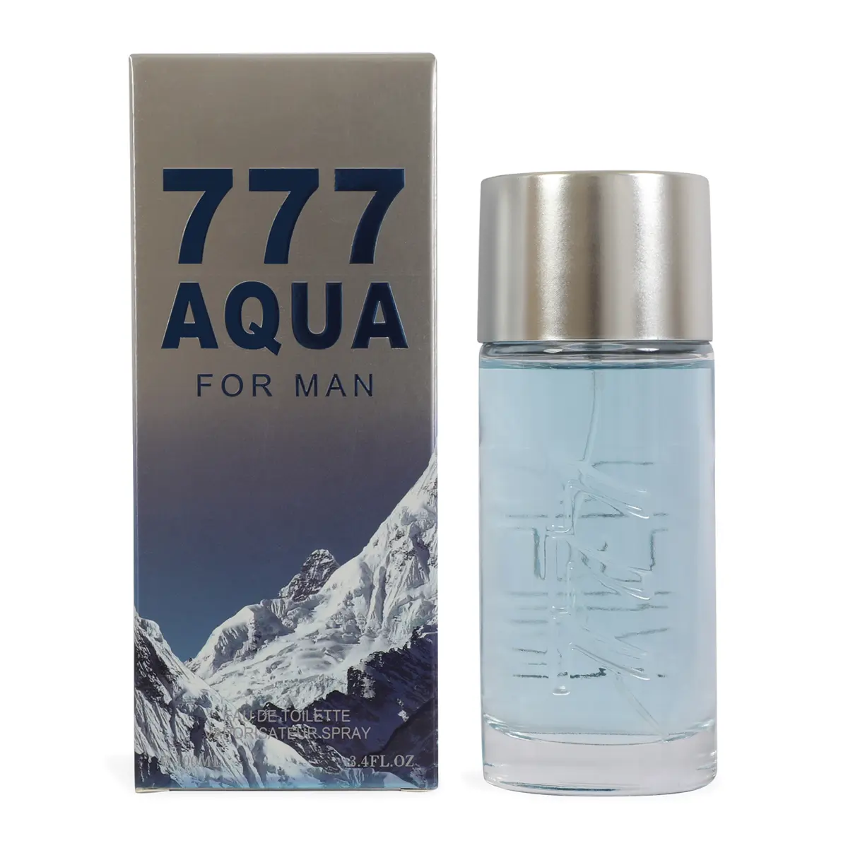 777 Aqua Spray Cologne Eau de Toilette for Men 100ml / 3.4fl.oz. Regular Edition with Refreshing Scent - Single Item - Men's Fragrance