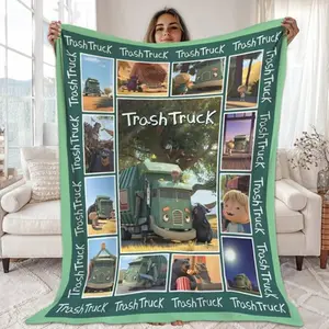 Trash Truck Blanket Trash Truck Birthday Blanket for Home Bedroom Bed Sofa Picnic Cover  Family Friends and Chridren Perfect Gift Christmas Present