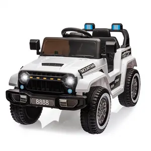 12V Kids Electric Ride On Toy Truck, Comes with Remote Control, 3 Speed Settings, LED Lights and Music Player, Perfect Battery Car for Both Boys and Girls
