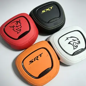 Fit Scat pack R/T Dodge Challenger Charge Durango SRT Custom replacement parts for the steering wheel center cover horn hood cover