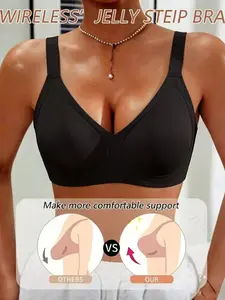 Plus Size Seamless Jelly Soft Support Bra, Anti-Sagging Underwire-Free Lingerie, Comfortable and Stylish Bras for Women