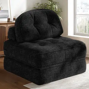 [New Year Deals] Folding Boneless Sofa Bed with Pillow, Convertible Comfy Couch Bed for Adults Home Lounge and Gaming, Modern Comfortable Design for Apartment Living Room Bedroom, Single, Smooth Velvet,Xmas Gifts for Everyone: Kids, Him, Her, Mom & Dad