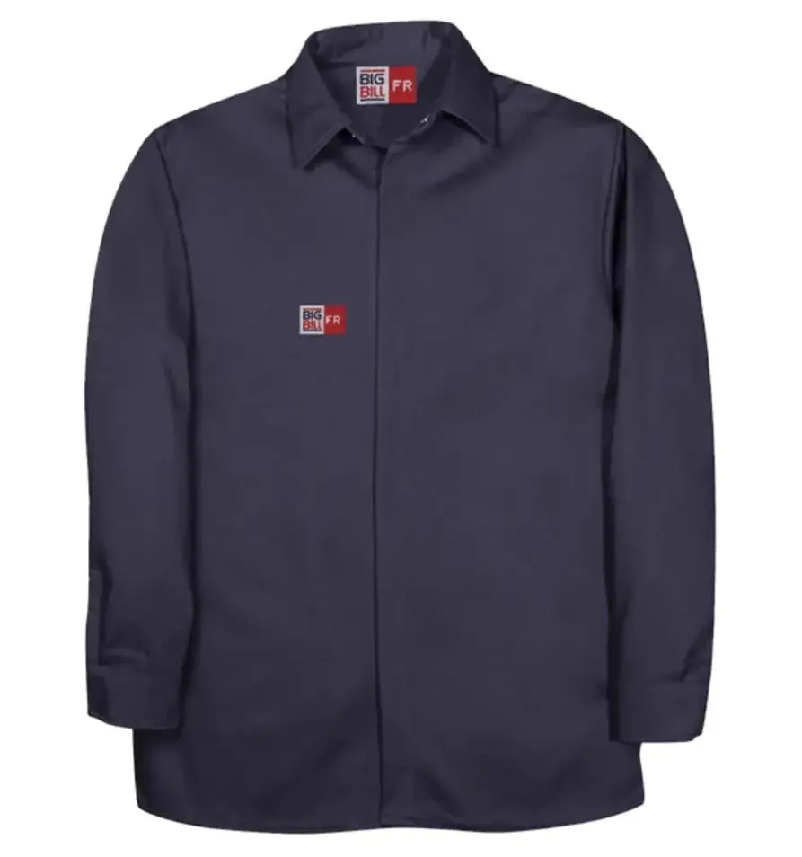 Big Bill Flame Resistant Long-Sleeve Food Processing Shirt - 105SUS7