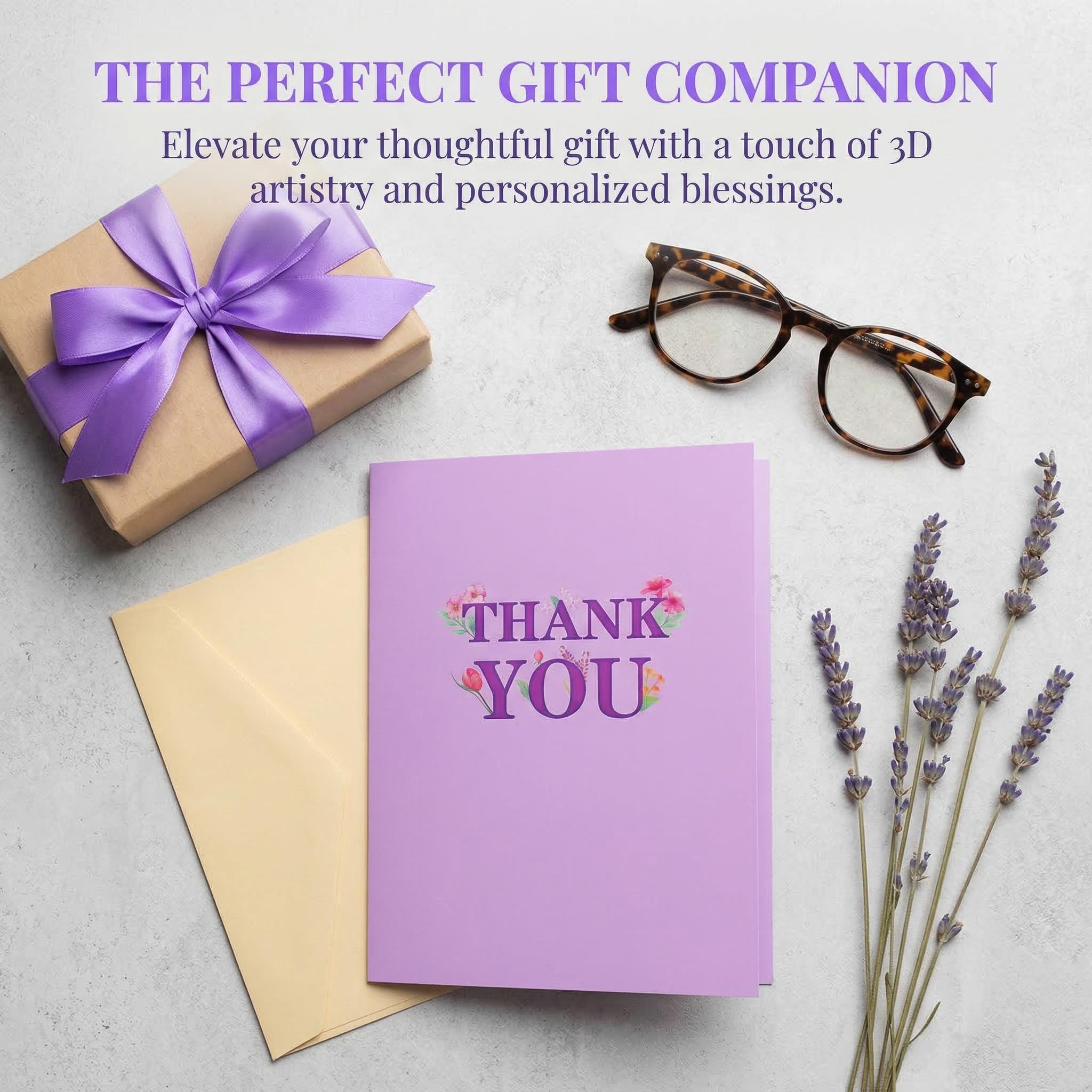 Butterflies Flower in Nature Pop Up Card - 3D Butterfly Card for Mother,Wife, Husband, Girlfriend, Mom, Dad, Mother, Father (Birthday Card, Get Well, Thank You, Anniversary)