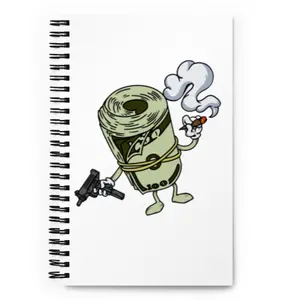 Bands Notebook - Wealth Design, Premium Quality, CRYPTO Bands Notebook | GUNS & SMOKING NOTEBOOK