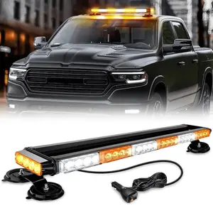 Nilight 29.5 Inch Roof Top Amber White Strobe Lights 56LED       Light Bar Magnetic Mount