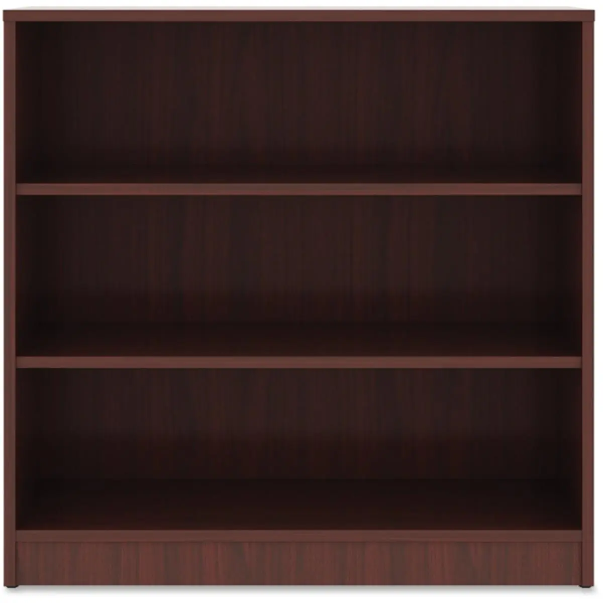 212 MAIN 3-Shelf Office Bookcase - Mahogany Laminate, Adjustable Shelves, Commercial Office Furniture, Three-Shelf