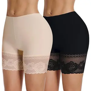 Shaping Lace Boyshorts Panties for Women Slip Shorts Under Dress Tummy Control Shapewear Shorts Lady Underwear Womenswear