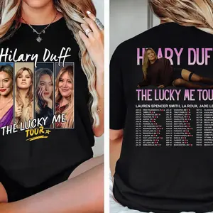 Hilary Duff “Lucky Me” Tour Inspired Shirt – Lizzie McGuire Bootleg Graphic Tee, Unisex T-Shirt, Sweatshirt & Hoodie 9GX