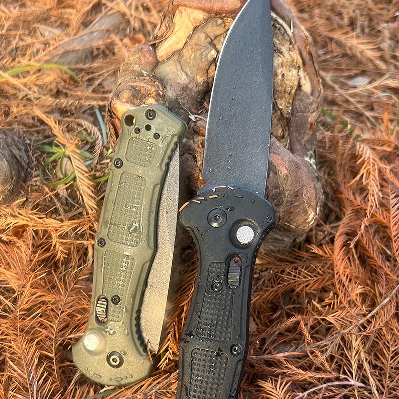 9070 Outdoor & Survival Tactical Tool: D2 Steel Blade Pocket Knife with Non-Slip Fiberglass Handle - A Sharp, Multi-Functional EDC Folding Knife