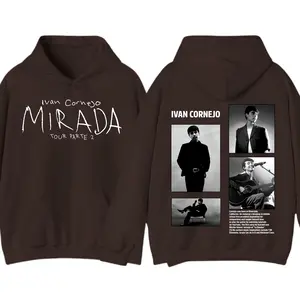 Ivan Cornejo Mirada Tour Parte 2 Hoodie Soft Cotton Poly Blend Double Stitched Hems No Sag Collar Machine Washable Gift For Fans