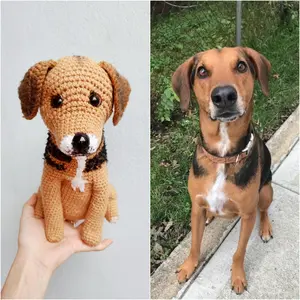 Custom Crochet Dog – Personalized Pet Plush –  Pet Memorial Gift – Unique Dog Gift for Dog Mom & Dad