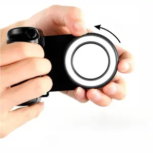 Bluetooth Selfie Handle Camera Shutter Grip Portable Photo Stabilizer With Fill Light Universal For All Phones