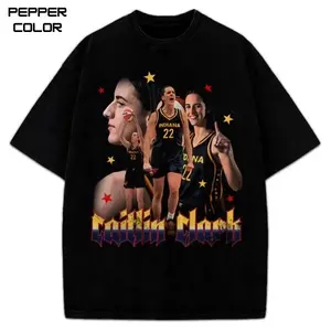 Caitlin Clark Fever Graphic T-Shirt, 90s Vintage Basketball Tee, Games Day Shirt, Unisex Streetwear Tee, cotton crewneck shirt,Trending, All Size, Gift Basketball fans